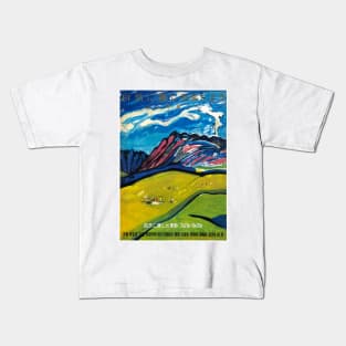 Vintage Travel Poster Japan Kids T-Shirt